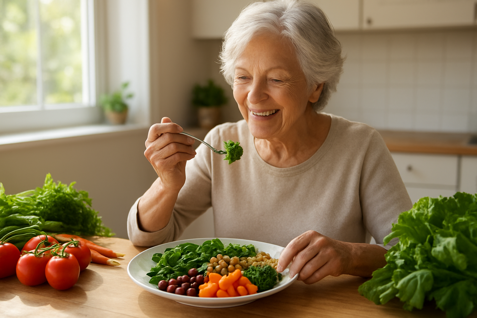Vegetarian Diet Advantages for Older Adults