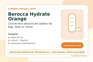 Berocca Hydrate Orange Electrolyte Tablets