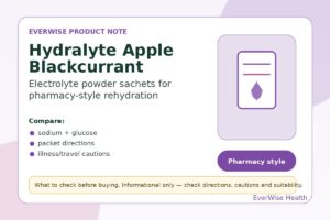 Hydralyte Apple Blackcurrant Electrolyte Powder Sachets