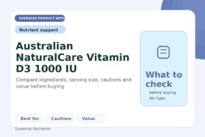 Australian NaturalCare Vitamin D3 1000 IU