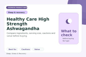 Healthy Care High Strength Ashwagandha